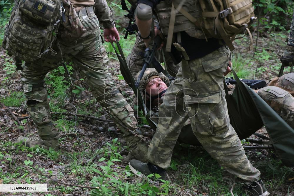 Tactical drills of Khartiia Brigade in Kharkiv region