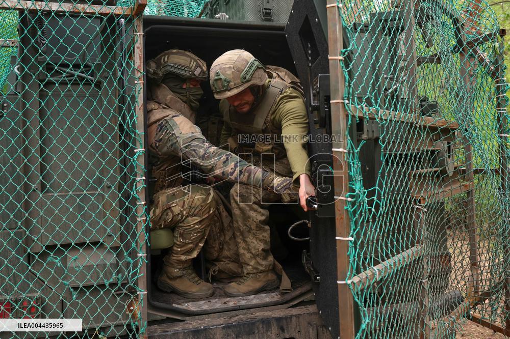 Tactical drills of Khartiia Brigade in Kharkiv region