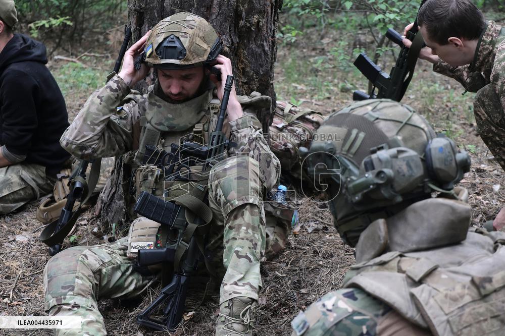 Tactical drills of Khartiia Brigade in Kharkiv region