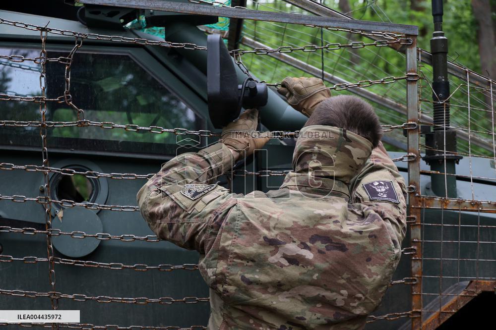 Tactical drills of Khartiia Brigade in Kharkiv region