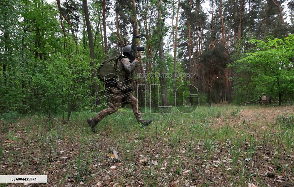 Tactical drills of Khartiia Brigade in Kharkiv region