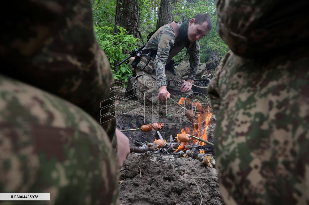 Tactical drills of Khartiia Brigade in Kharkiv region