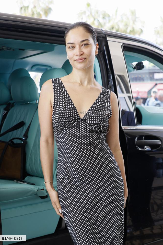 Cannes Shanina Shaik leaves Hotel Martinez MP