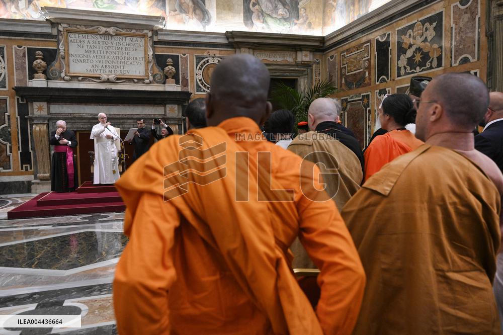 Pope Leo XIV Meets Interreligious Delegations  - Vatican
