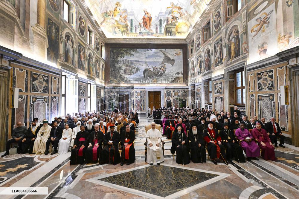 Pope Leo XIV Meets Interreligious Delegations  - Vatican