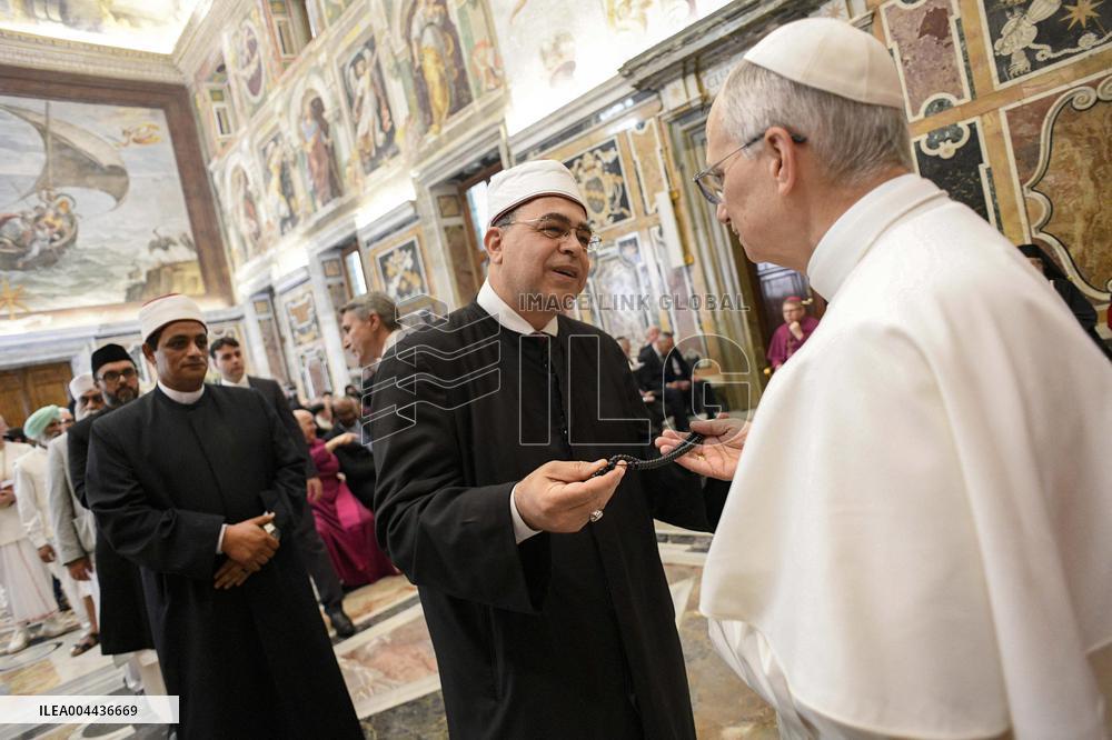 Pope Leo XIV Meets Interreligious Delegations  - Vatican