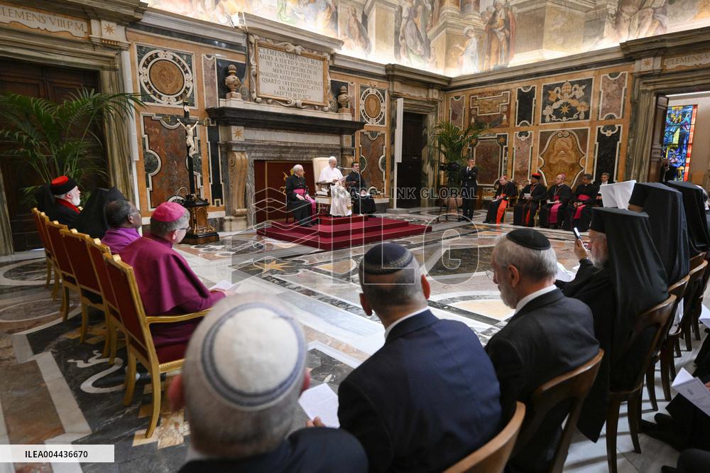 Pope Leo XIV Meets Interreligious Delegations  - Vatican