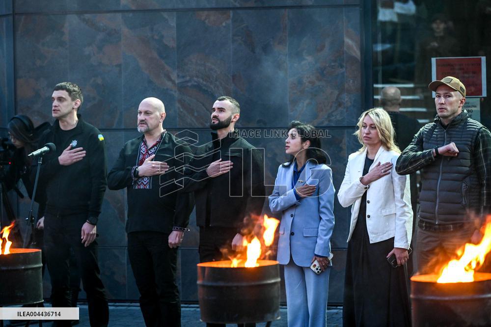 Initiation into Baida Youth Patriotic Movement in Zaporizhzhia