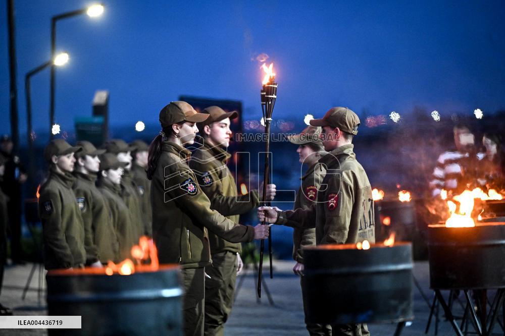 Initiation into Baida Youth Patriotic Movement in Zaporizhzhia