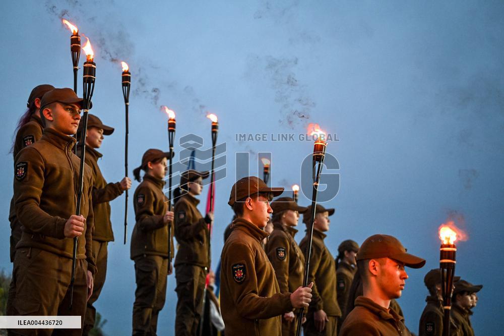 Initiation into Baida Youth Patriotic Movement in Zaporizhzhia