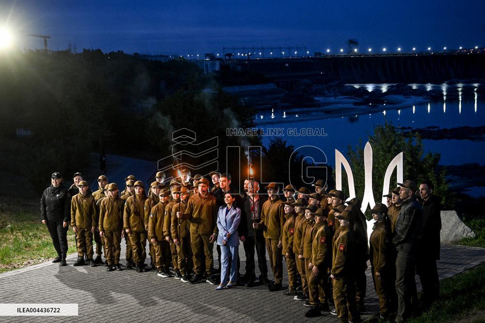 Initiation into Baida Youth Patriotic Movement in Zaporizhzhia