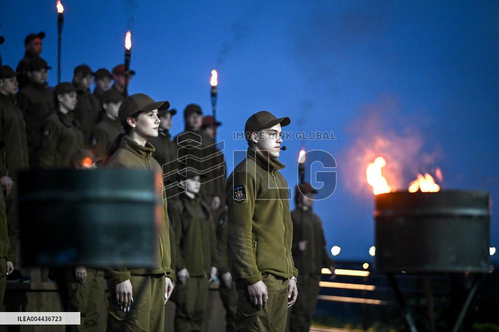Initiation into Baida Youth Patriotic Movement in Zaporizhzhia