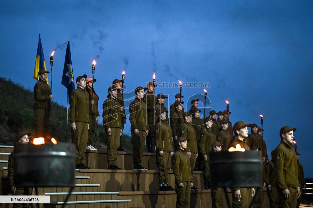 Initiation into Baida Youth Patriotic Movement in Zaporizhzhia
