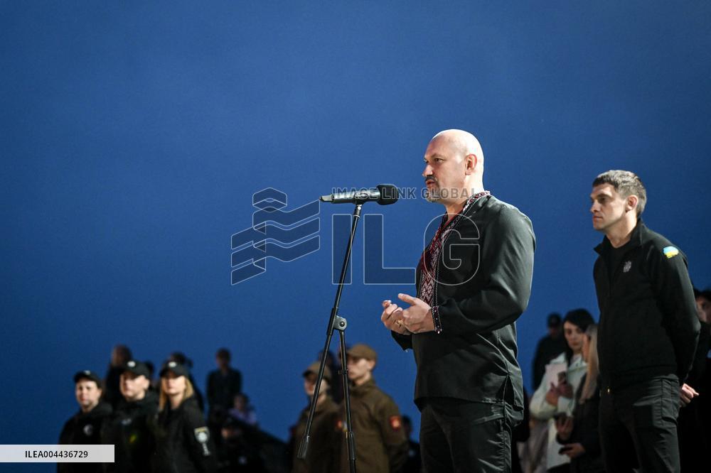 Initiation into Baida Youth Patriotic Movement in Zaporizhzhia