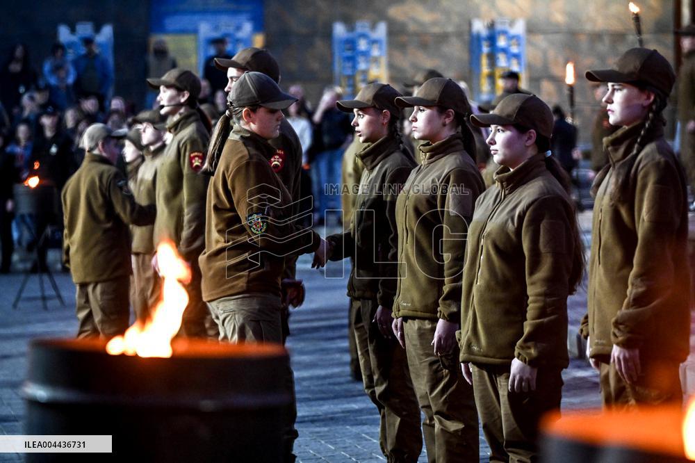 Initiation into Baida Youth Patriotic Movement in Zaporizhzhia