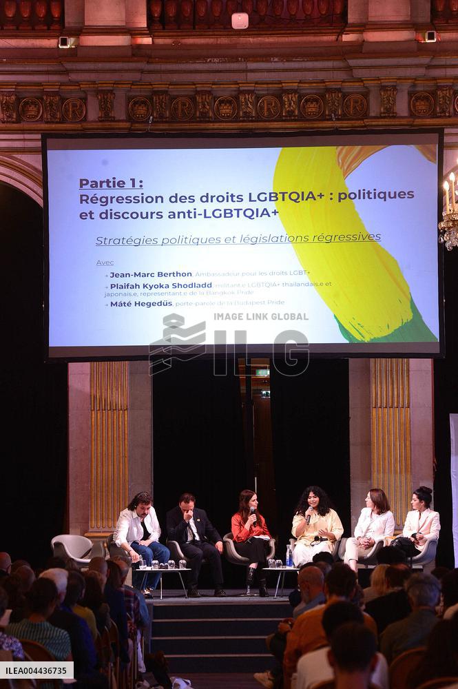 Paris City Hall for LGBTQIA+ Rights Conference - Paris