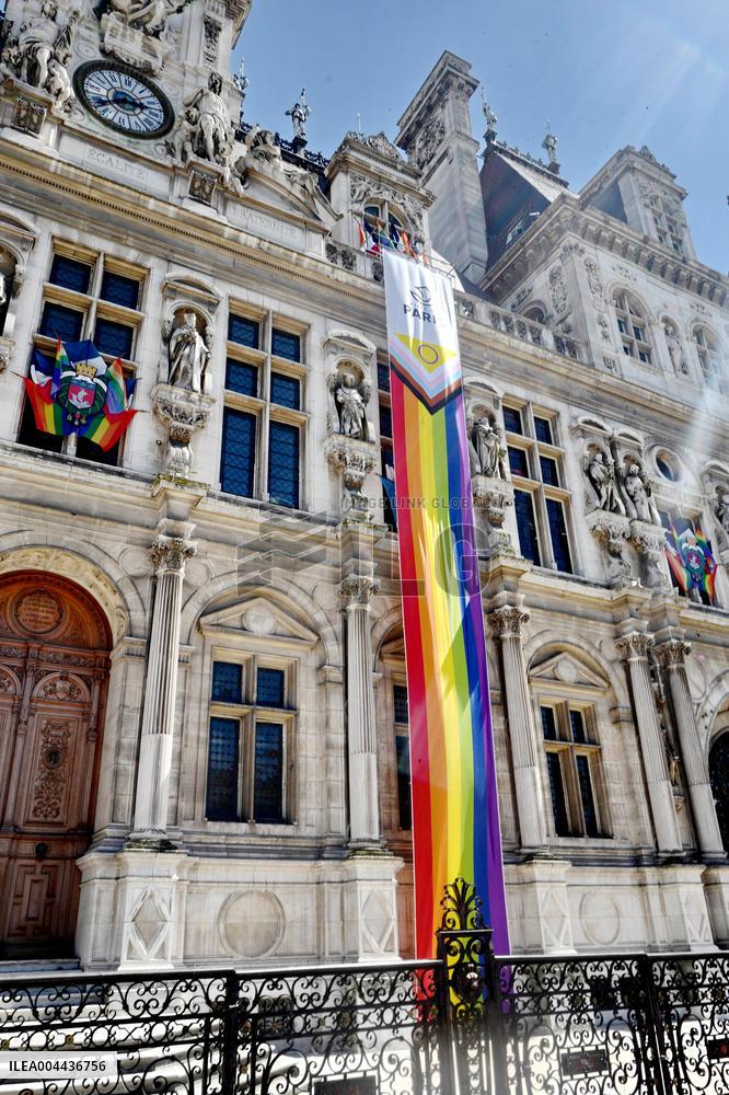 Paris City Hall for LGBTQIA+ Rights Conference - Paris