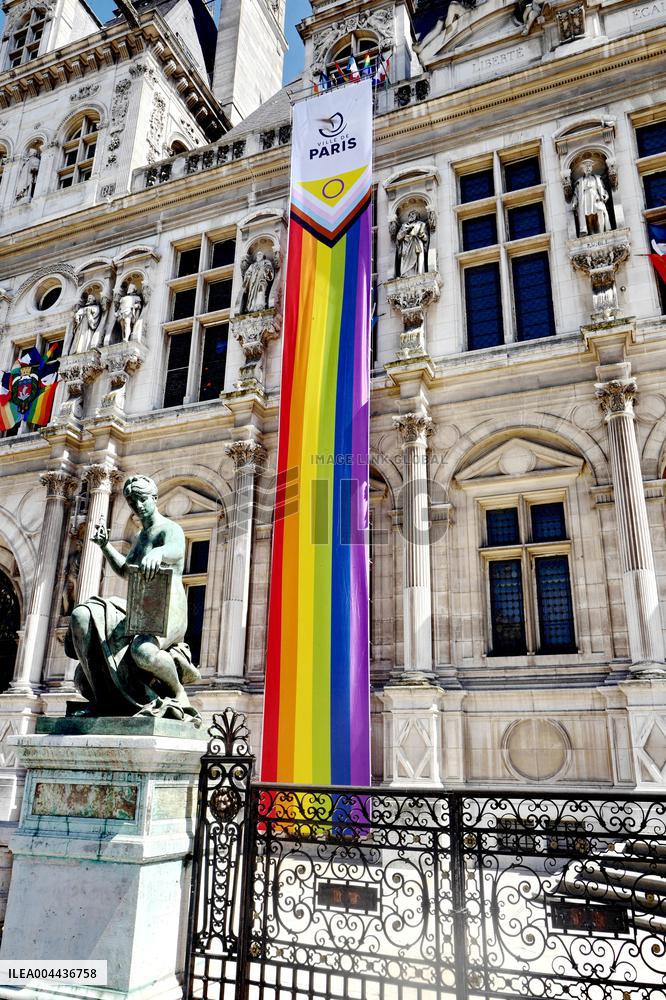 Paris City Hall for LGBTQIA+ Rights Conference - Paris