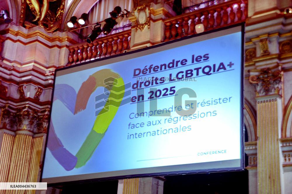 Paris City Hall for LGBTQIA+ Rights Conference - Paris