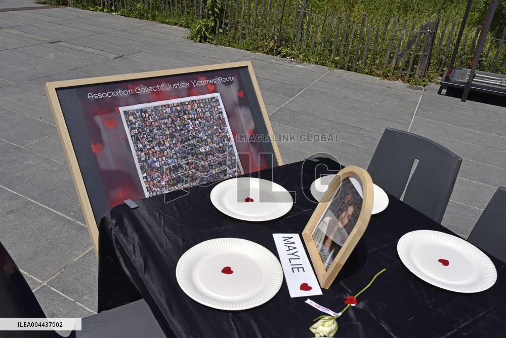 Road Victims Protest in Bordeaux