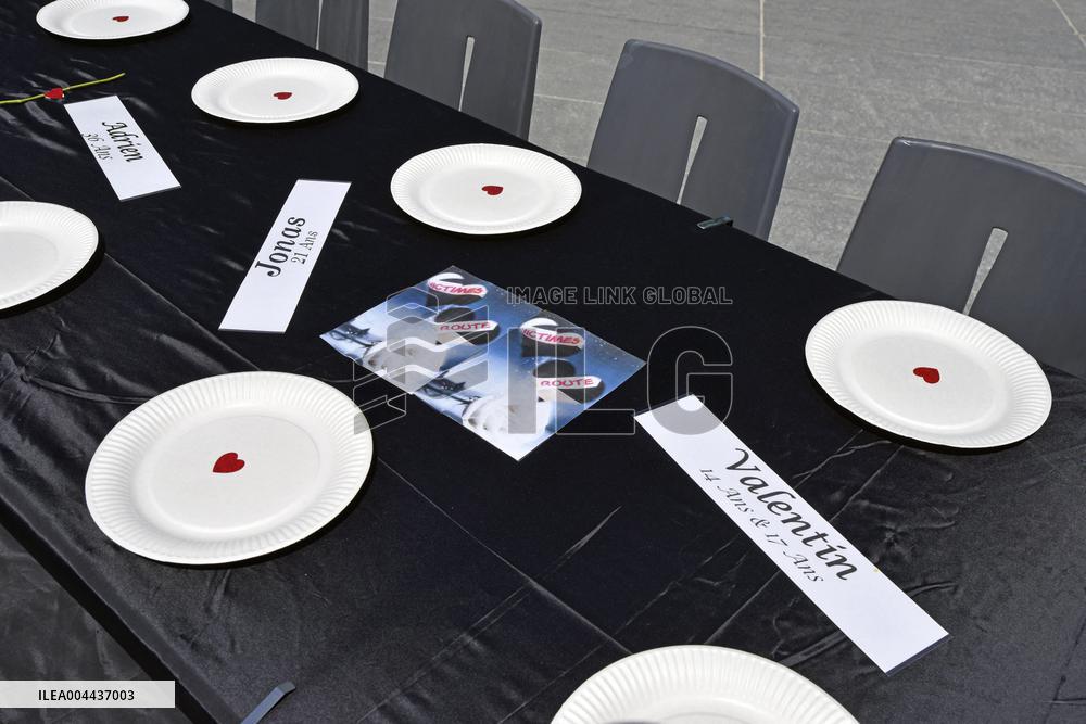 Road Victims Protest in Bordeaux