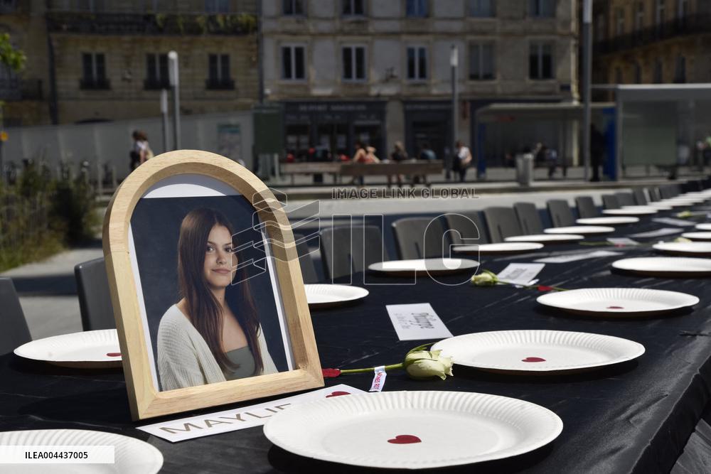 Road Victims Protest in Bordeaux