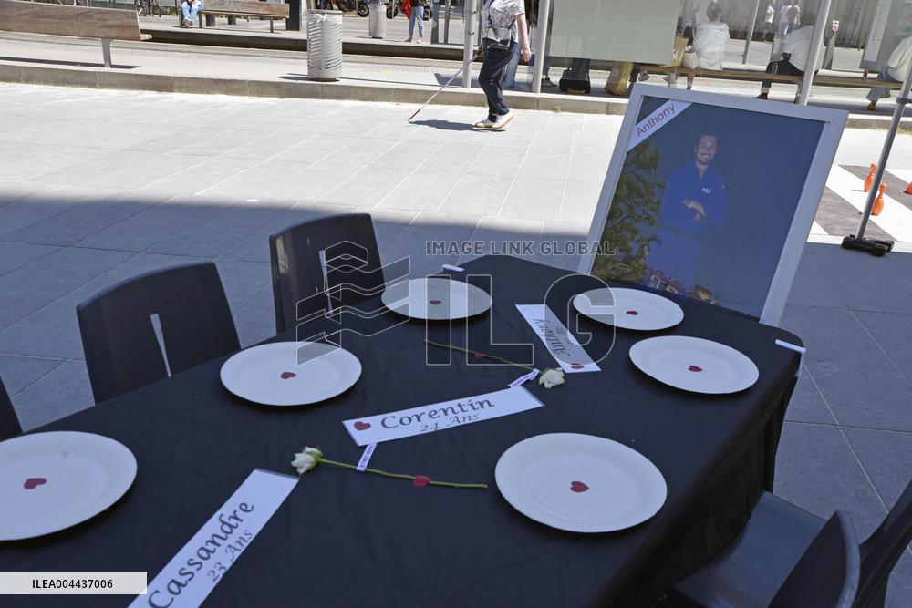 Road Victims Protest in Bordeaux