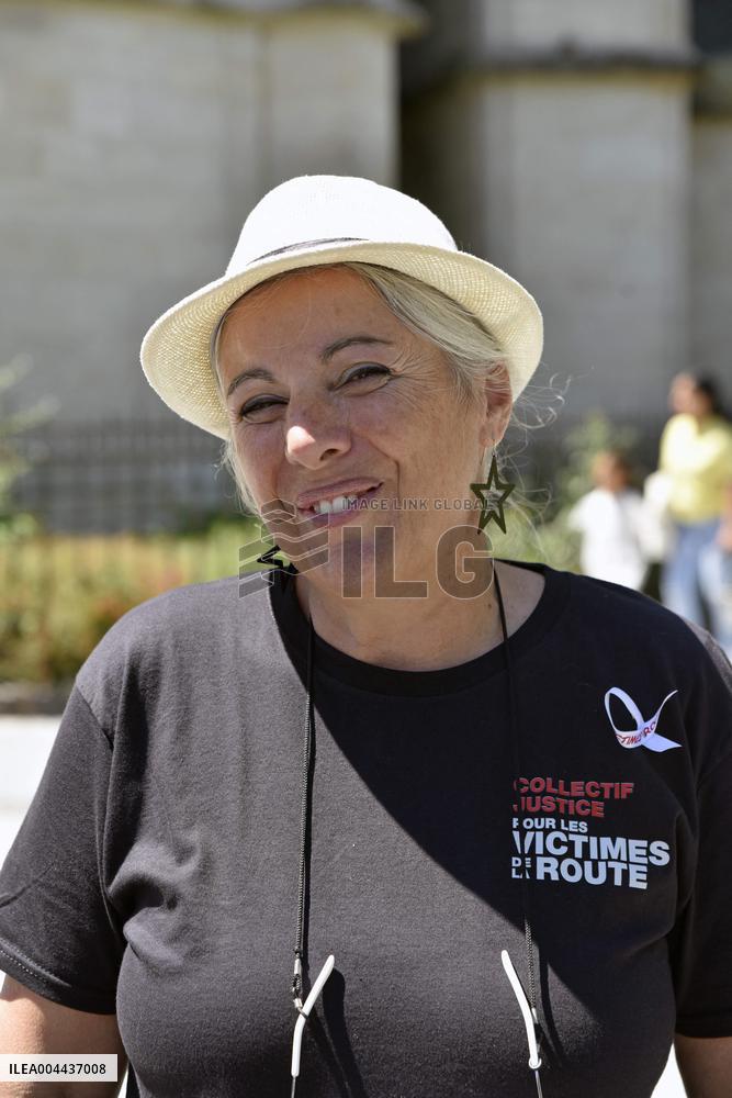Road Victims Protest in Bordeaux