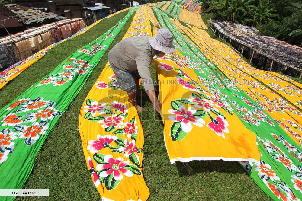 Indonesian Batik Textile Production - Jakarta