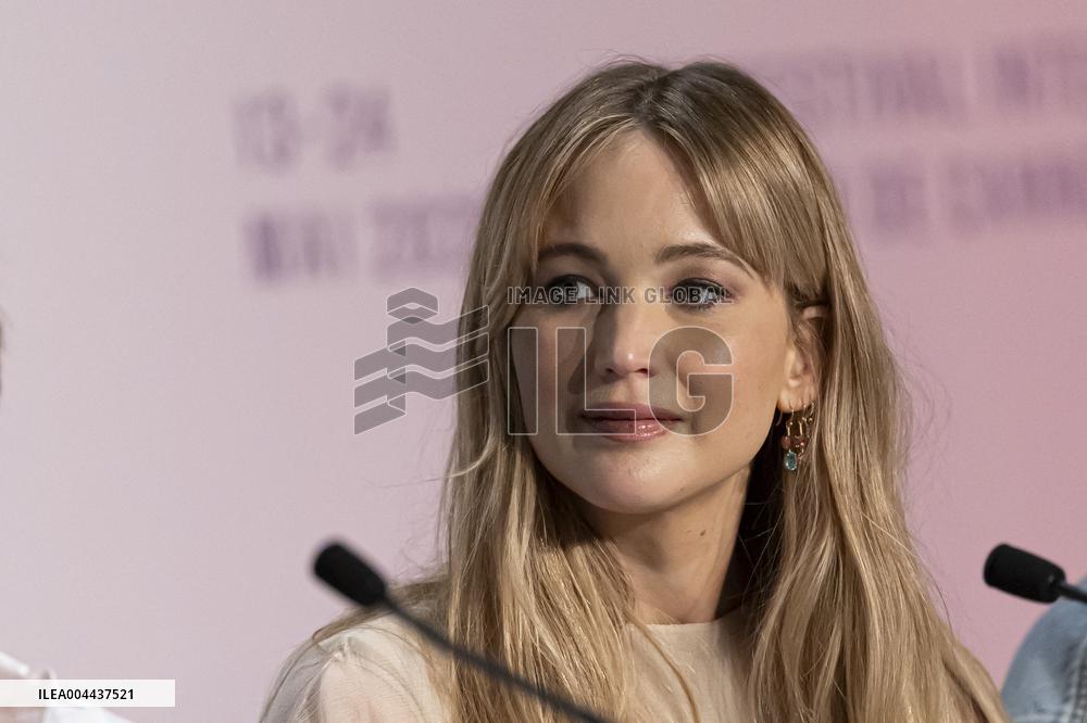 Cannes - Die My Love Press Conference