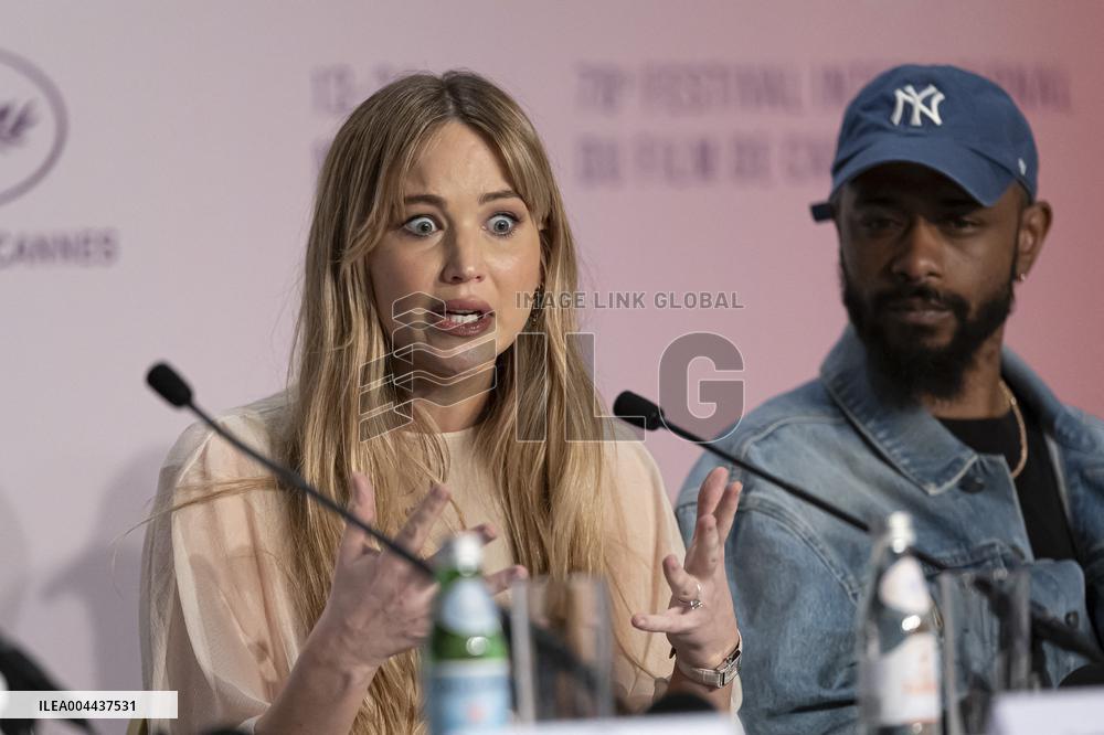 Cannes - Die My Love Press Conference