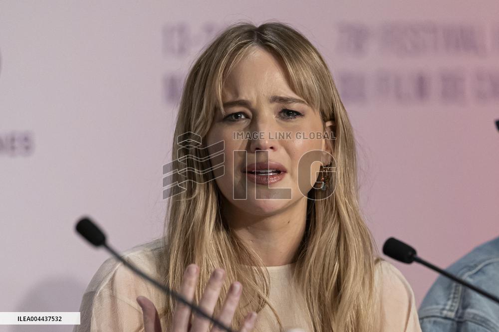 Cannes - Die My Love Press Conference