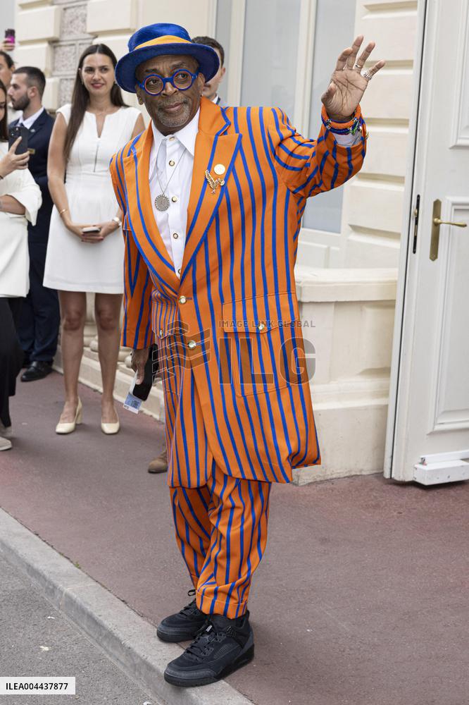Cannes Cast of - Highest 2 Lowest -  leave Hotel Carlton Hotel to attend the screening MP