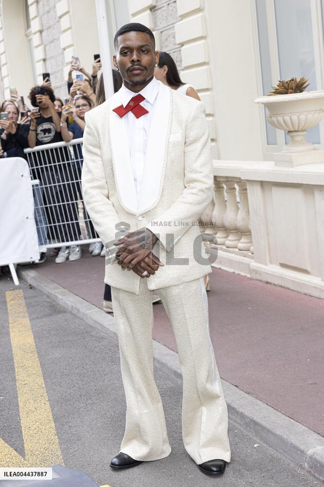 Cannes Cast of - Highest 2 Lowest -  leave Hotel Carlton Hotel to attend the screening MP
