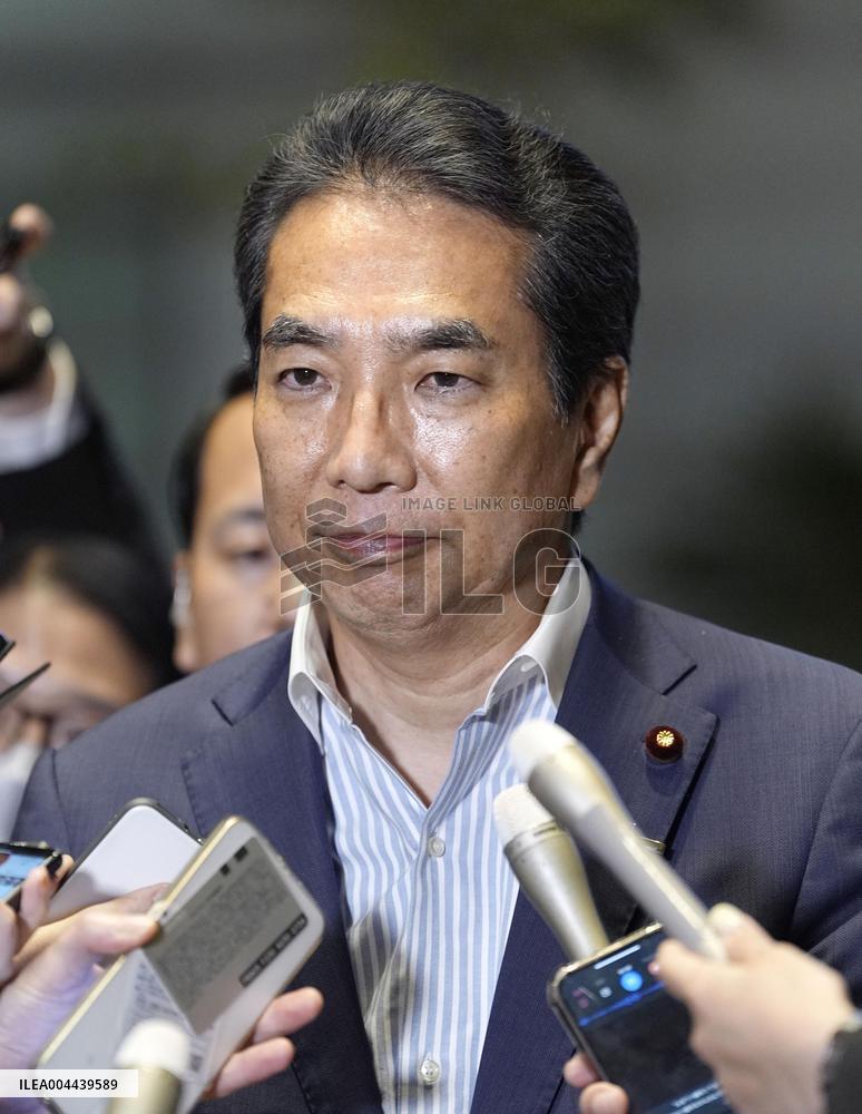 Japan farm minister meets media after rice comments