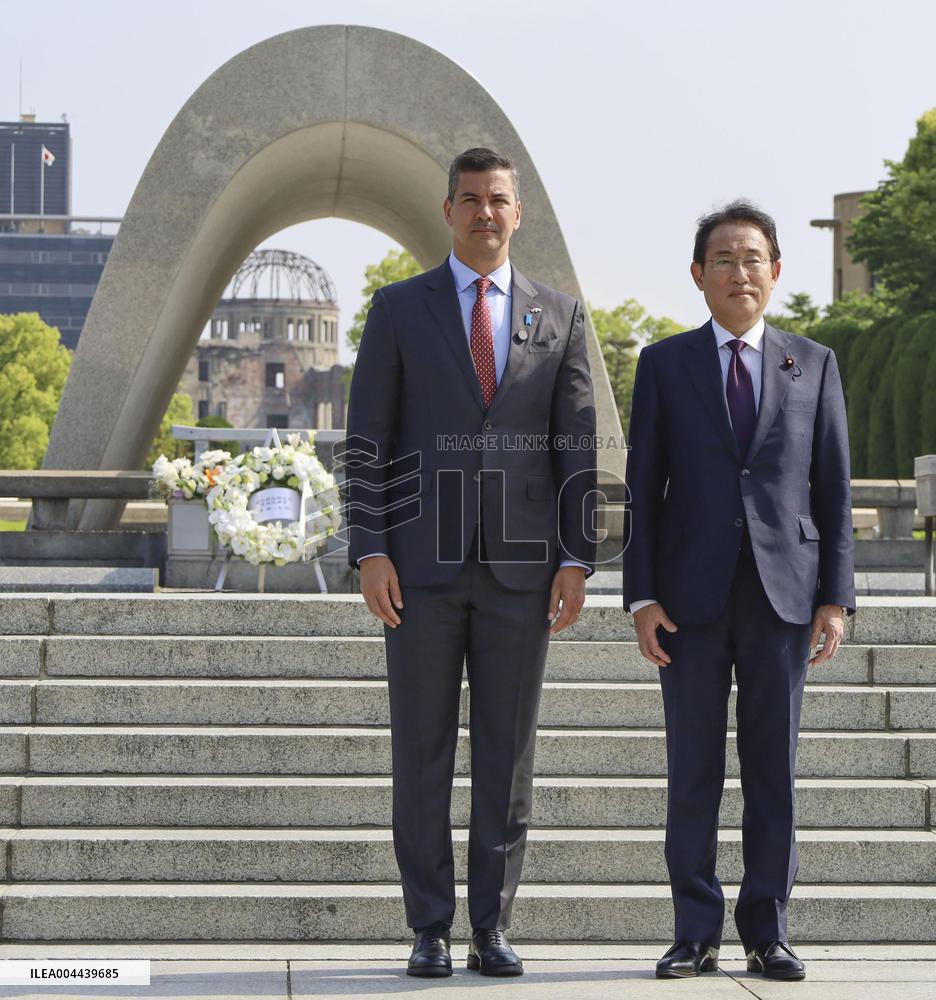 Paraguay's President Santiago Pena in Hiroshima