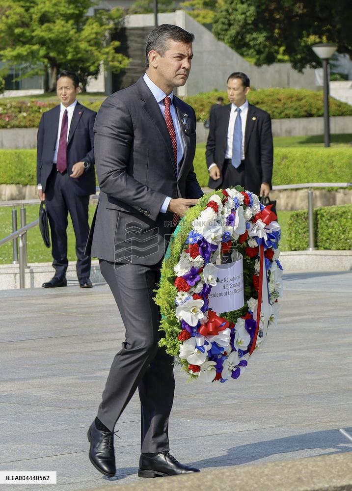 Paraguay President Santiago Pena in Hiroshima