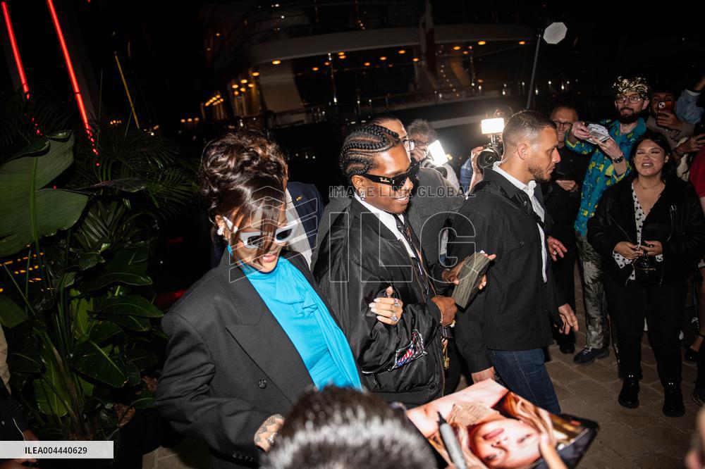 Cannes - Rihanna and Asap Rocky leaving A Party