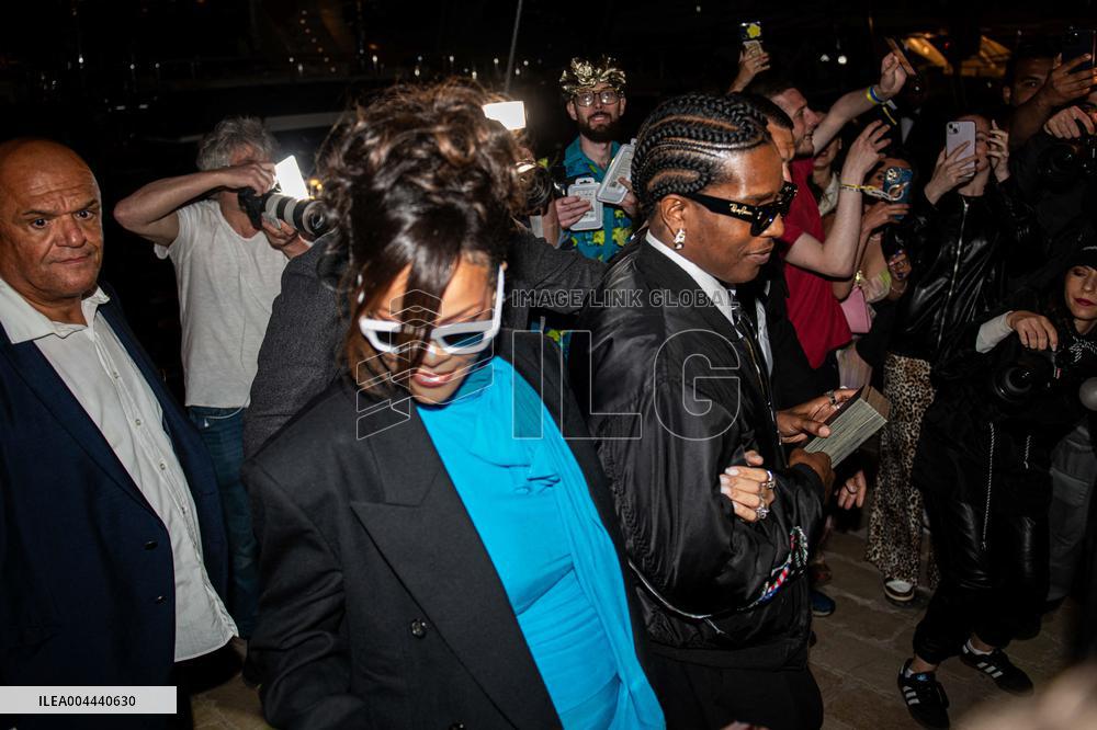 Cannes - Rihanna and Asap Rocky leaving A Party