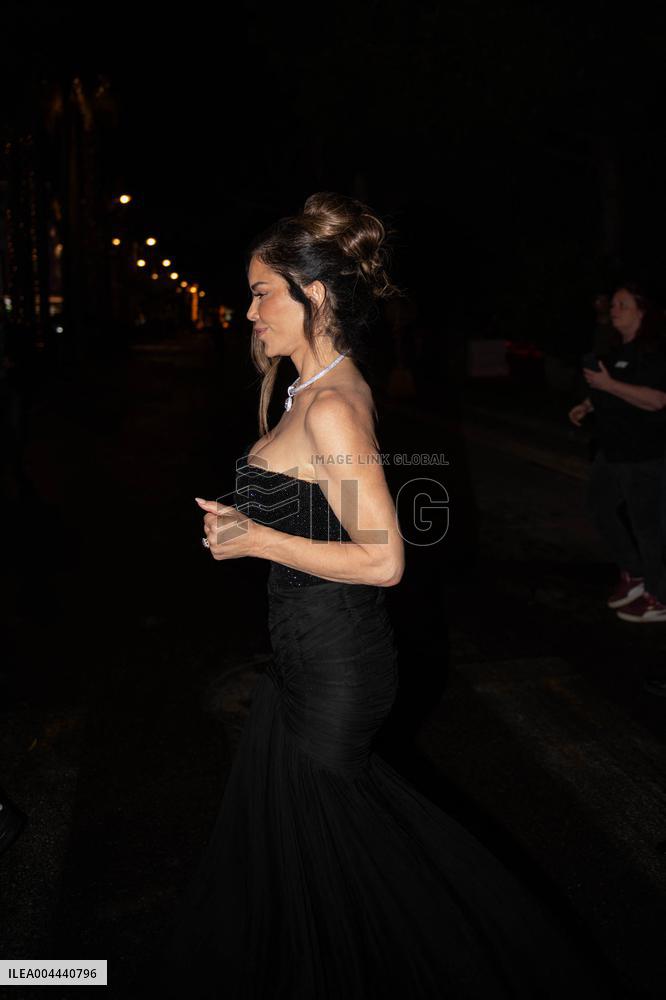 Cannes - Lauren Sanchez Arrives At A Party