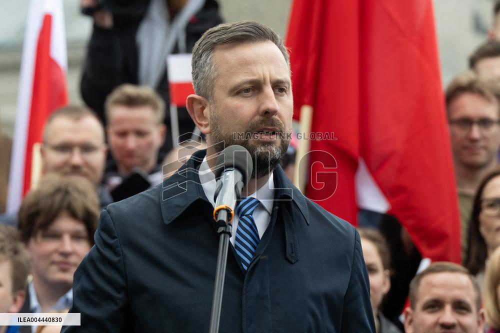 Rafal Trzaskowski Holds Press Conference for Presidential Campaign - Poland