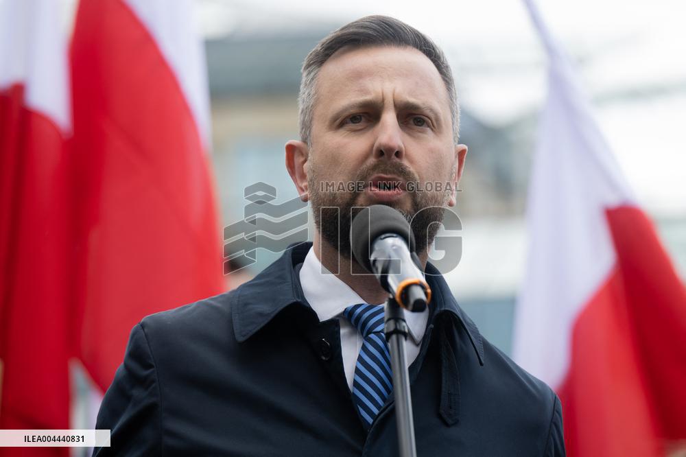 Rafal Trzaskowski Holds Press Conference for Presidential Campaign - Poland