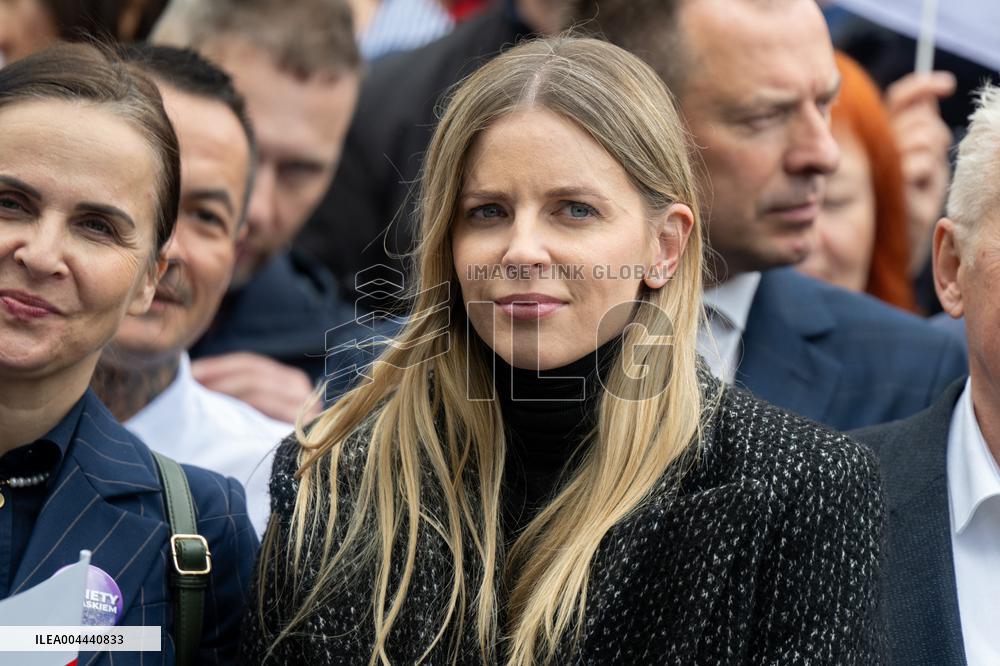 Rafal Trzaskowski Holds Press Conference for Presidential Campaign - Poland