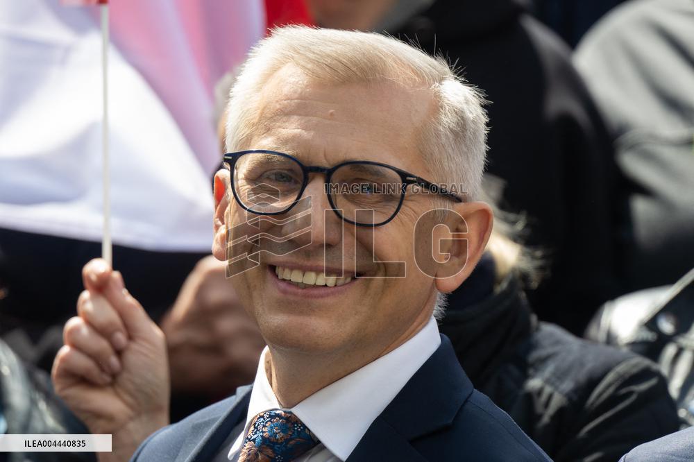 Rafal Trzaskowski Holds Press Conference for Presidential Campaign - Poland