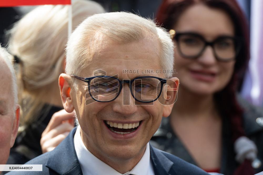 Rafal Trzaskowski Holds Press Conference for Presidential Campaign - Poland