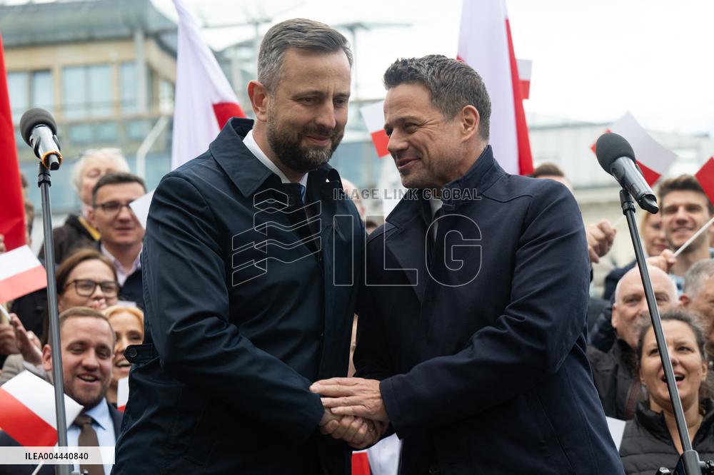 Rafal Trzaskowski Holds Press Conference for Presidential Campaign - Poland