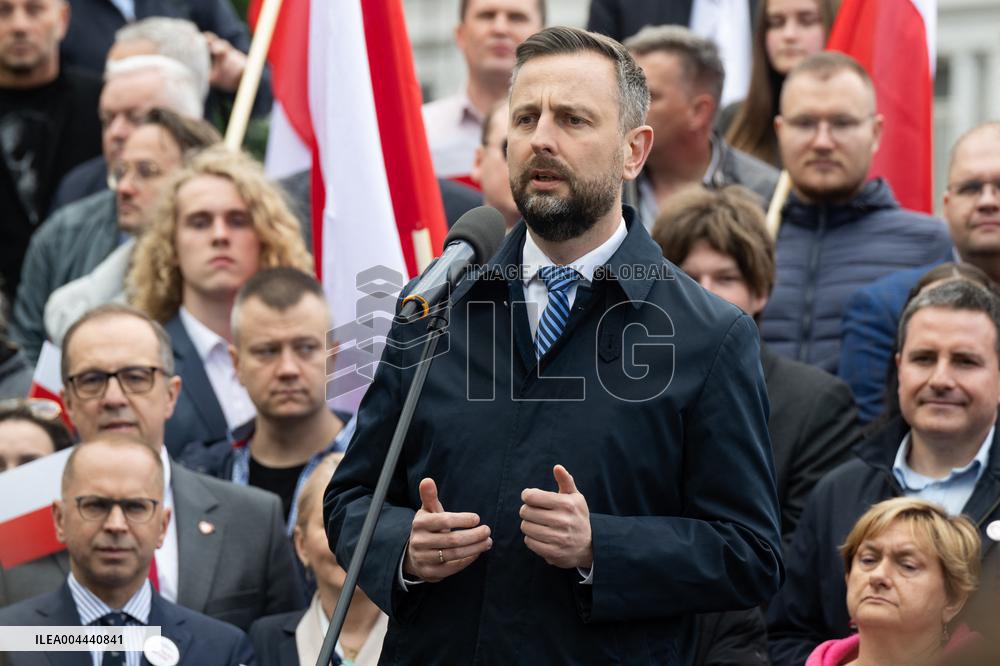 Rafal Trzaskowski Holds Press Conference for Presidential Campaign - Poland