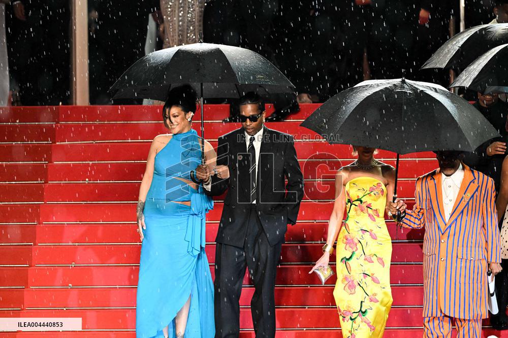 Cannes - Rihanna And Asap Rocky Leaving the Highest 2 Lowest Screening