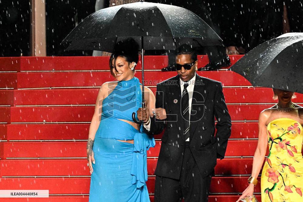 Cannes - Rihanna And Asap Rocky Leaving the Highest 2 Lowest Screening