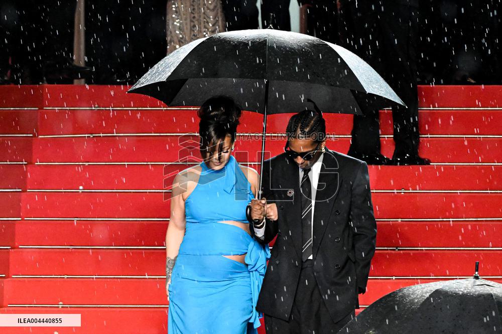 Cannes - Rihanna And Asap Rocky Leaving the Highest 2 Lowest Screening